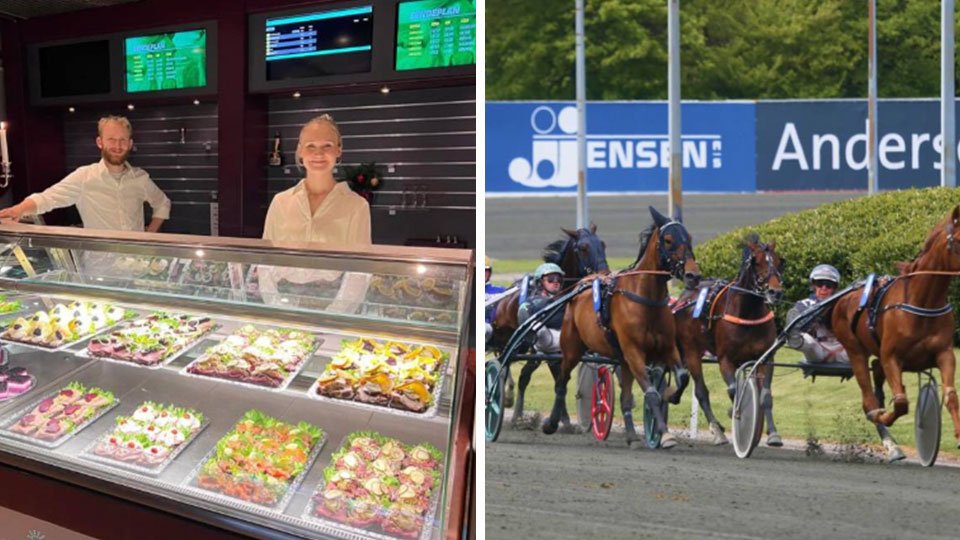 Oplevelse hos Charlottenlund Travbane med rundvisning, middag og spil