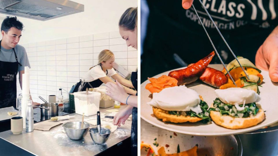 Brunch Masterclass hos CPH Cooking Class med brunchtallerken og engelsk undervisning