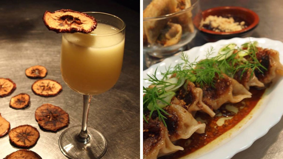 Cocktails & gyoza hos Shima med gyoza, cocktails og Shimasjask